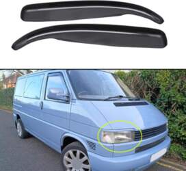 2pcs Car Front Headlight Eyebrows Head