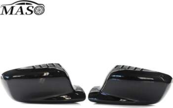 2PCS Glossy Black Replacement Rearview Side