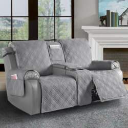4pcs/set Waterproof Diamond Grid Pattern Recliner