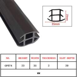 5M FILLABLE 20-36mm T-shape Epdm Extrusion