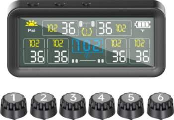 6 Wheels Tire Pressure Monitoring System