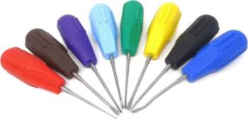 8Pcs Dental Luxating Root Elevators Screwdriver