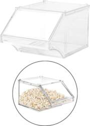 Acrylic Storage Bin Open Front Food