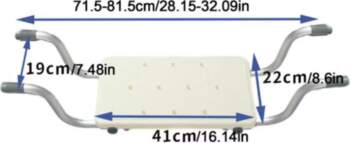 Adjustable Length Width Adjustable Bathtub Seat