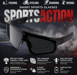 AI Smart Glasses with Camera HD