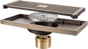 Antique 20CM Rectangular Shower Floor Drain