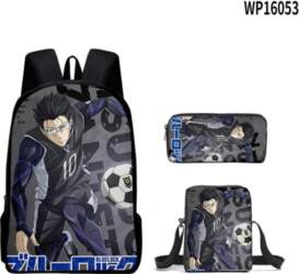 Blue Lock Anime 3D Iespiests Mugursomu