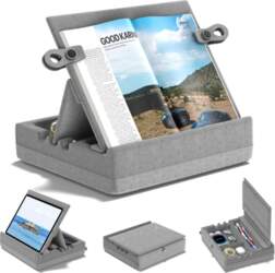 Book Stand with Storage Multi-Angle Viewing