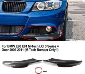Carbon PatternFront Bumper Side Splitter For