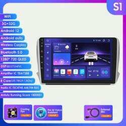 Carplay 2 Din Android 12 automašīnu