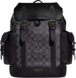 COACH Hudson Coated Canvas With Leather