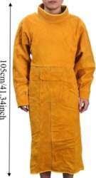 Cowhide Leather Welding Work Clothes Long