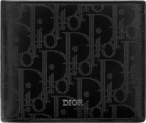 DIOR Cow Leather Wallet Mens Black
