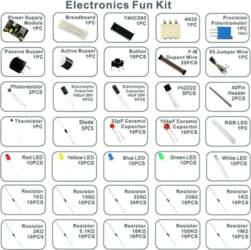 Diy Electronics Components Kit 830 Tie-Point