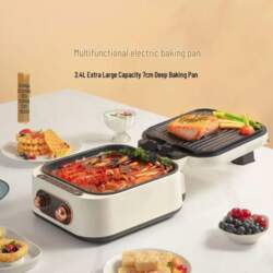 Electric Double-Sided Cake Maker & Grill: