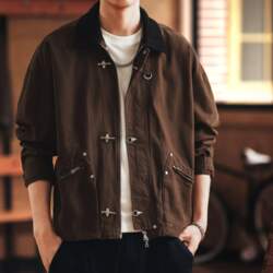 Fiery Retro Barn Style Men`s Workwear