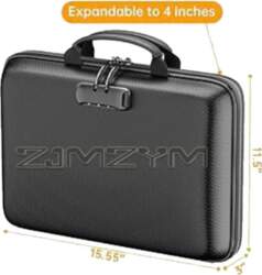 Fireproof File Organizer with Lock, Hard-Shell