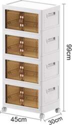Floor-Standing Wardrobe Containers Plastic Multifunctional Bedroom