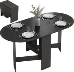 Folding Kitchen Table with Drop Leaves