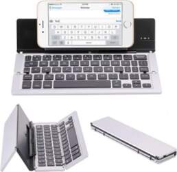 Folding Wireless Keyboard with Phone Holder