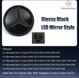 Front Grille Mirror LED Illuminated Star