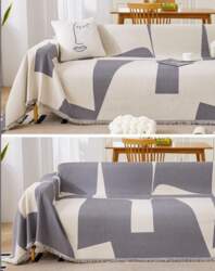 Geometric Pattern Printed Sofa Towel For