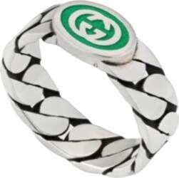 Gucci Interlocking double G enamel 925