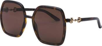 Gucci Women`s Square Frame Brown Toad
