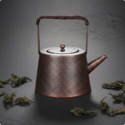 Handmade Copper Teapot Retro Design Large