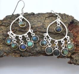 Handmade Earring Silver Jewelry Drop &
