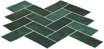 Herringbone Tile 10 pcs Dark Green