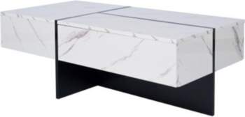 Home High-Gloss Coffee Table Marble Panel