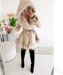 Lapel Small Fragrant Wind Fur Splicing
