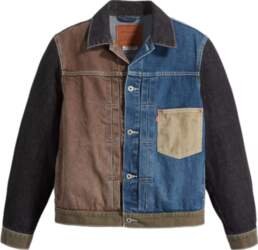Levis Color Block Long Sleeve Denim