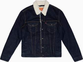 Levis Džinsa jaka ar flīsa oderi