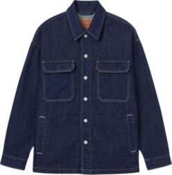 Levis Loose Casual Simple Lapel Single-Breasted