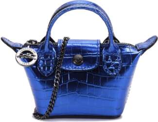 Longchamp Le Pliage Cuir Crocodile Pattern