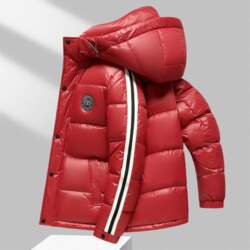 Men`s Down Jacket Leave-in Thickened Cold-proof