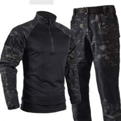 Mens Camo Tactical Combat Uniform Set