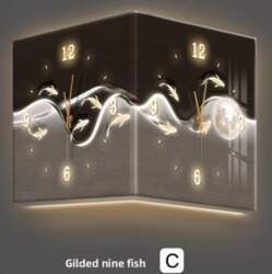 Modern Corner Wall Clock Acrylic Dial