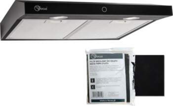 Modo Slim 50cm BLACK kitchen hood/extractor
