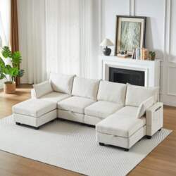 Modular chenille sofa, corner sofas for