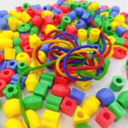 Montessori Educational Threading Stringing Beads Fine