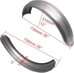 Motorcycle 5`` 6`` Long Rear Fender
