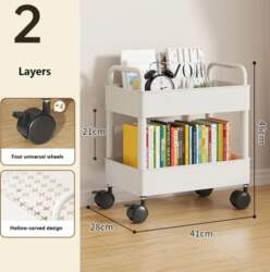 Movable Gap Storage Rack Kitchen Bathroom