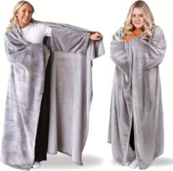 Multi-functional Flannel Winter Wearable Blanket Warm