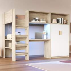 Multifunctional loft bed 90 × 200
