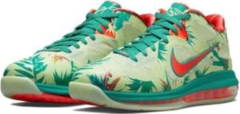 Nike LeBron 9 Low  White Lime