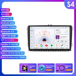 Ossuret Carplay 4G 9 collu 2Din