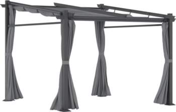 Pergola, Including Mounting Material, Retractable Roof